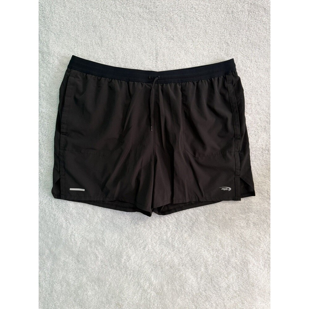 MTA Sport Athletic Shorts Mens XXL Black Mesh Drawstring Pockets Running